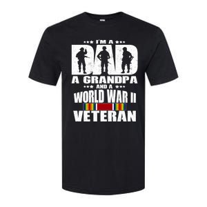 A Dad A Grandpa And A World War 2 Veteran Gift Softstyle CVC T-Shirt