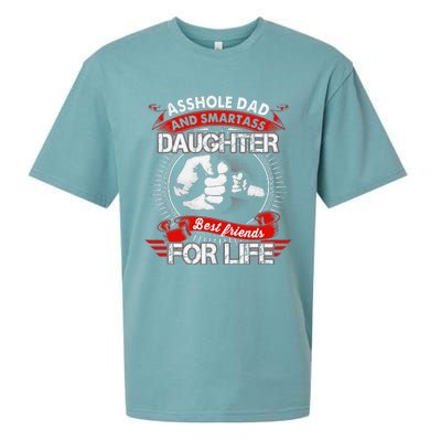 Asshole Dad And Smartass Daughter Best Friend For Life Sueded Cloud Jersey T-Shirt