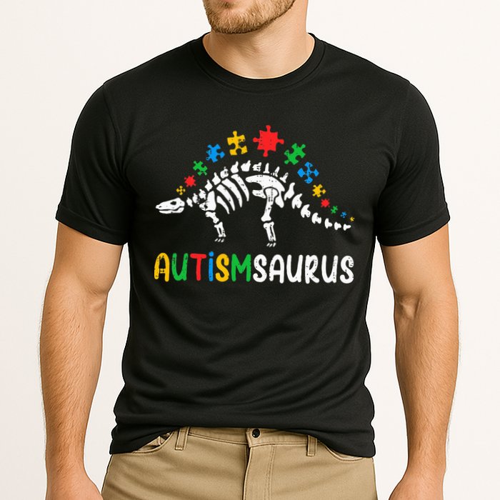 Autismsaurus Dinosaur Autism Awareness Cooling Performance Crew T-Shirt