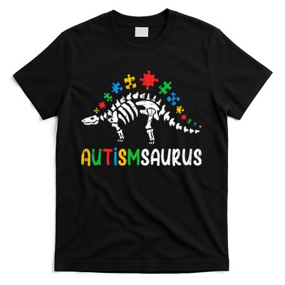 Autismsaurus Dinosaur Autism Awareness T-Shirt