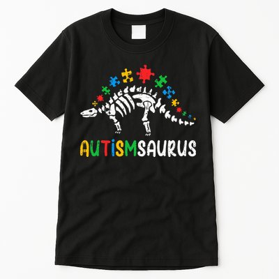 Autismsaurus Dinosaur Autism Awareness Tall T-Shirt