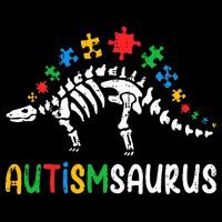 Autismsaurus Dinosaur Autism Awareness 16 in Basic Backpack