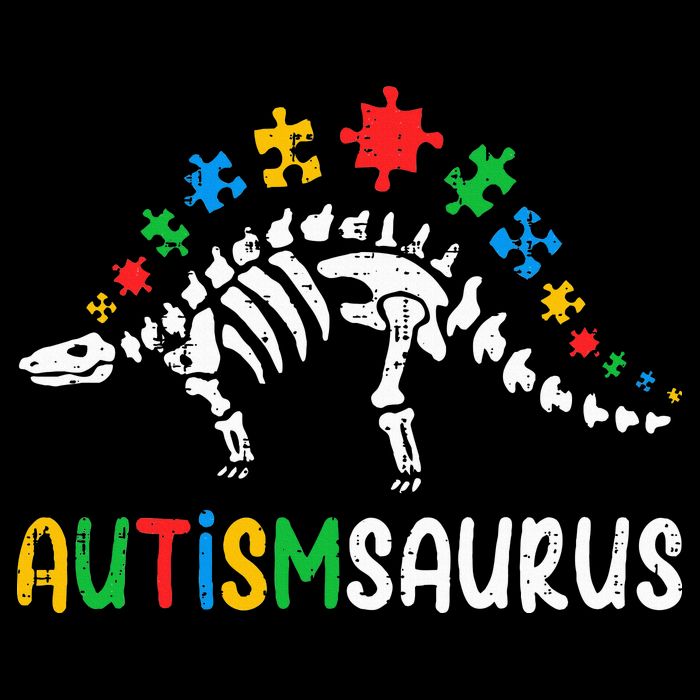 Autismsaurus Dinosaur Autism Awareness 16 in Basic Backpack