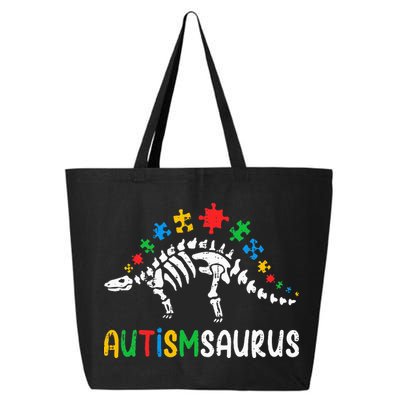 Autismsaurus Dinosaur Autism Awareness 25L Jumbo Tote