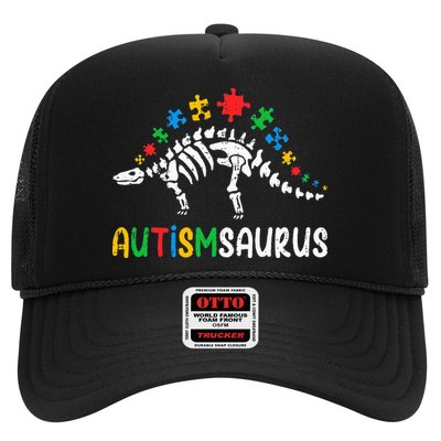 Autismsaurus Dinosaur Autism Awareness Trucker Hat