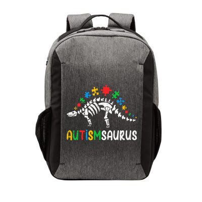 Autismsaurus Dinosaur Autism Awareness Vector Backpack