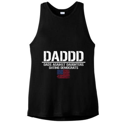 Addd Dads Against Daughters Dating Democrats Ladies PosiCharge Tri-Blend Wicking Tank