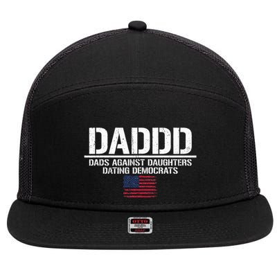 Addd Dads Against Daughters Dating Democrats 7 Panel Mesh Trucker Snapback Hat