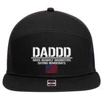 Addd Dads Against Daughters Dating Democrats 7 Panel Mesh Trucker Snapback Hat