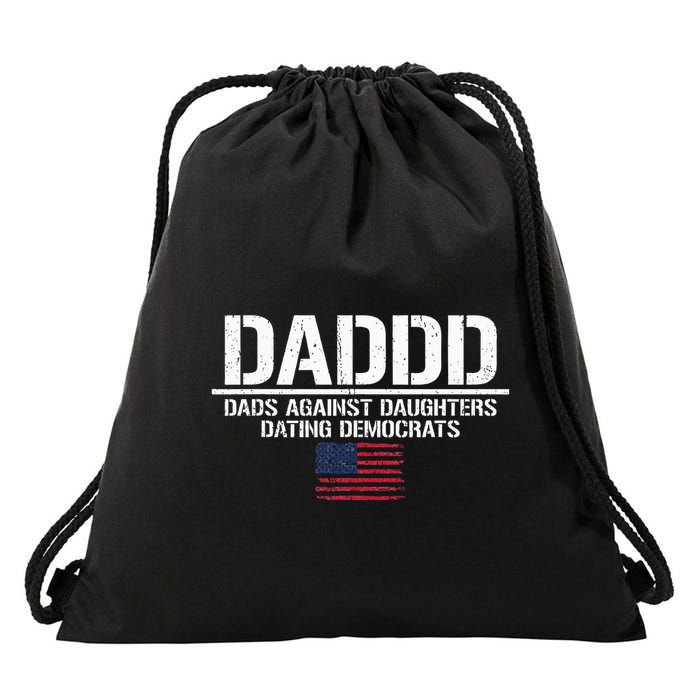 Addd Dads Against Daughters Dating Democrats Drawstring Bag