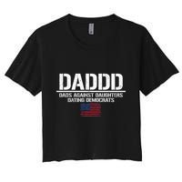 Addd Dads Against Daughters Dating Democrats Women's Crop Top Tee
