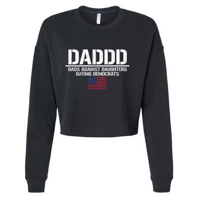Addd Dads Against Daughters Dating Democrats Cropped Pullover Crew