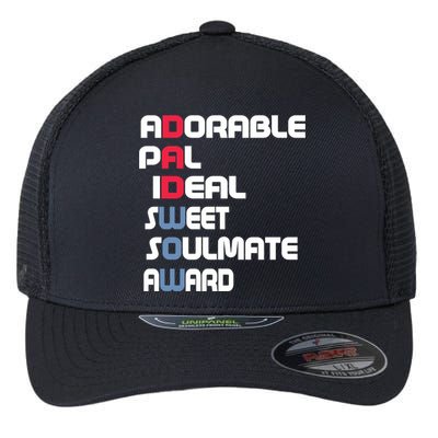 Adorable Dad And Sweet Dad For Fathers Day Cute Gift Flexfit Unipanel Trucker Cap