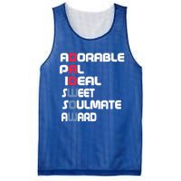 Adorable Dad And Sweet Dad For Fathers Day Cute Gift Mesh Reversible Basketball Jersey Tank