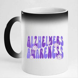 AlzheimerS Disease Awareness 11oz Black Color Changing Mug