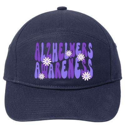 AlzheimerS Disease Awareness 7-Panel Snapback Hat