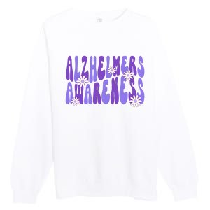 AlzheimerS Disease Awareness Premium Crewneck Sweatshirt