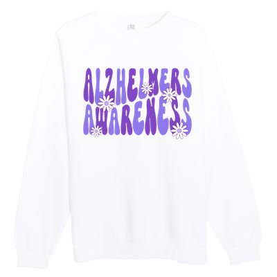 AlzheimerS Disease Awareness Premium Crewneck Sweatshirt