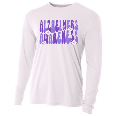 AlzheimerS Disease Awareness Cooling Performance Long Sleeve Crew