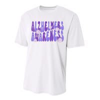 AlzheimerS Disease Awareness Performance Sprint T-Shirt