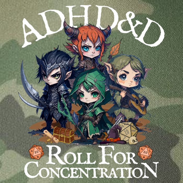 Adhd Dnd Adventurers Roll For Concentration Legacy Tie Dye Trucker Hat