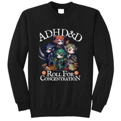 Adhd Dnd Adventurers Roll For Concentration Sweatshirt