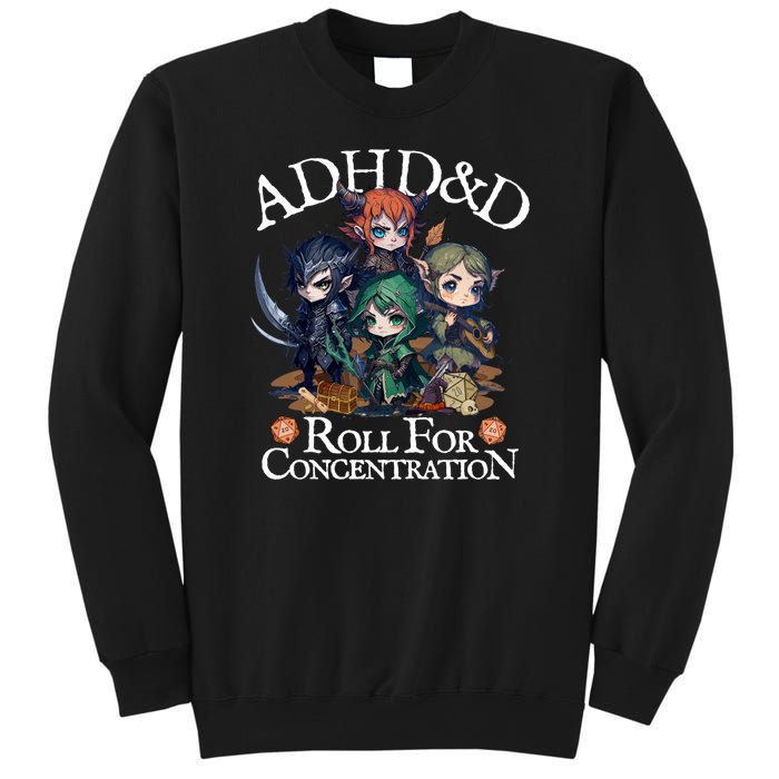 Adhd Dnd Adventurers Roll For Concentration Sweatshirt