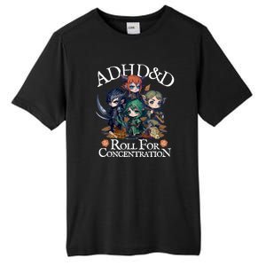 Adhd Dnd Adventurers Roll For Concentration Tall Fusion ChromaSoft Performance T-Shirt