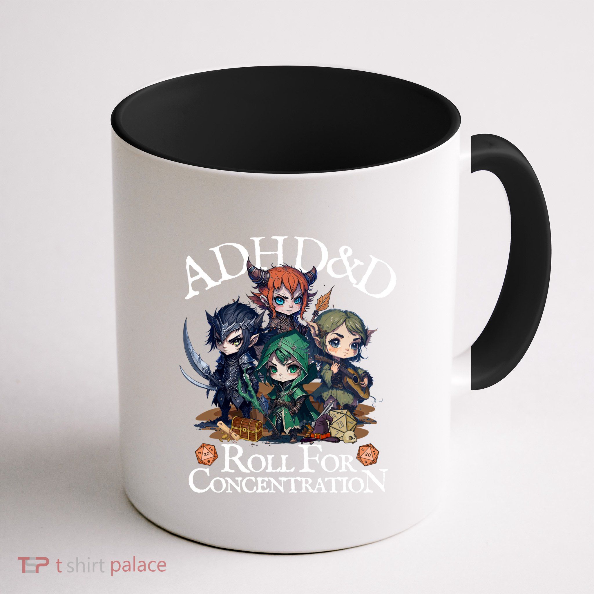 Adhd Dnd Adventurers Roll For Concentration Mug
