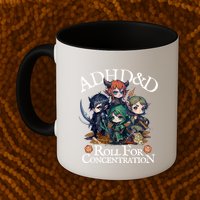 Adhd Dnd Adventurers Roll For Concentration Mug