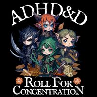 Adhd Dnd Adventurers Roll For Concentration 16 in Basic Backpack