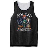 Adhd Dnd Adventurers Roll For Concentration Mesh Reversible Basketball Jersey Tank