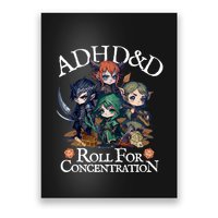Adhd Dnd Adventurers Roll For Concentration Poster