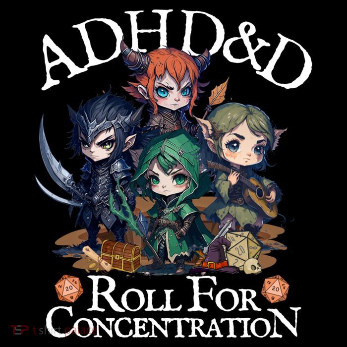 Adhd Dnd Adventurers Roll For Concentration Toddler Sweatshirt