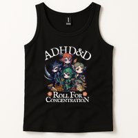 Adhd Dnd Adventurers Roll For Concentration Tank Top