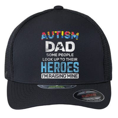 Autism Dad Autism Awareness Autistic Spectrum ASD Flexfit Unipanel Trucker Cap