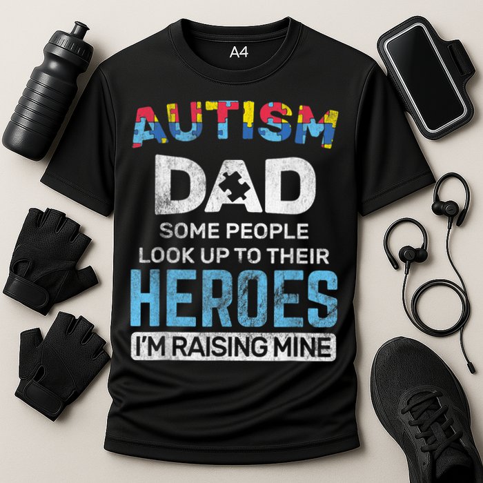 Autism Dad Autism Awareness Autistic Spectrum ASD Cooling Performance Crew T-Shirt