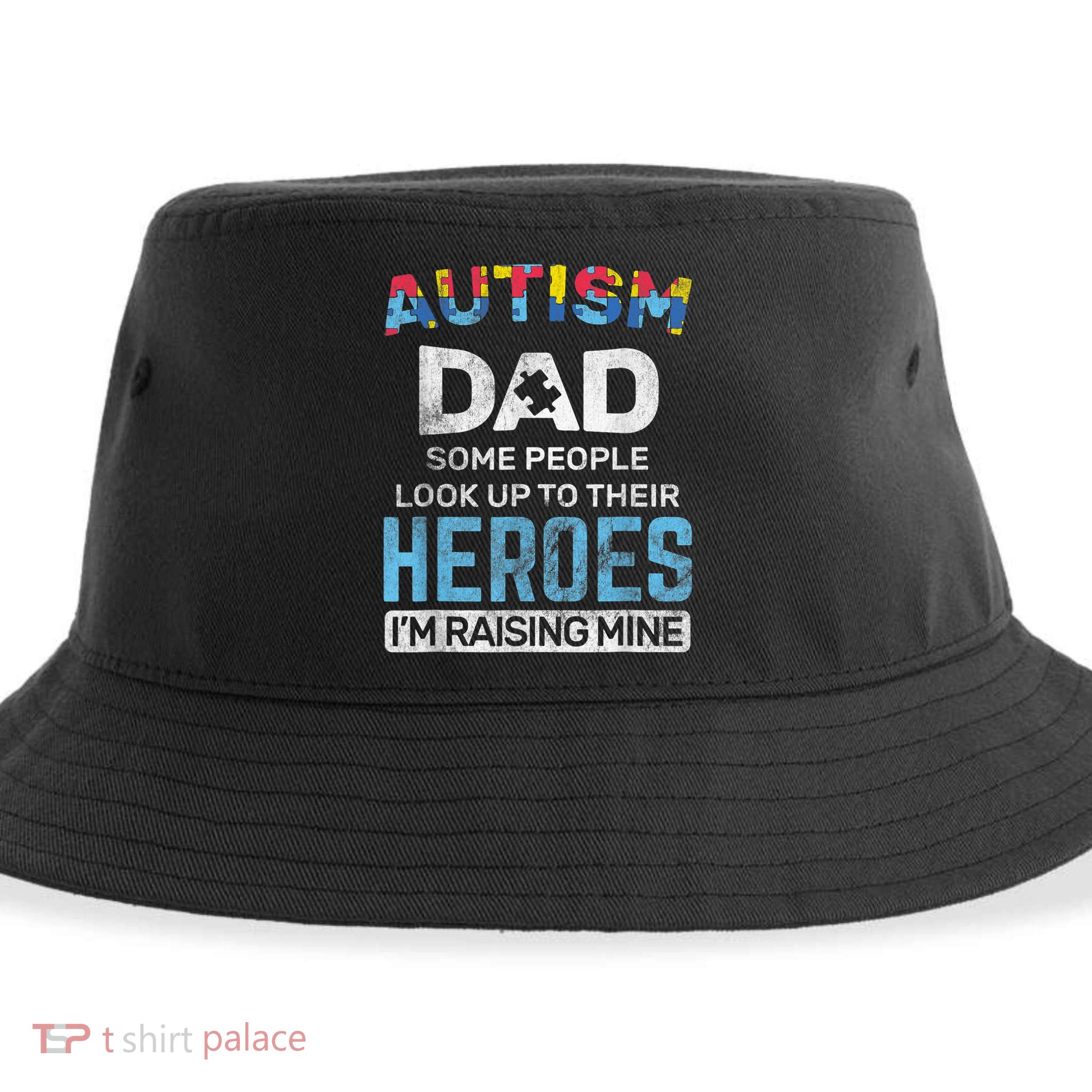 Autism Dad Autism Awareness Autistic Spectrum ASD Sustainable Bucket Hat