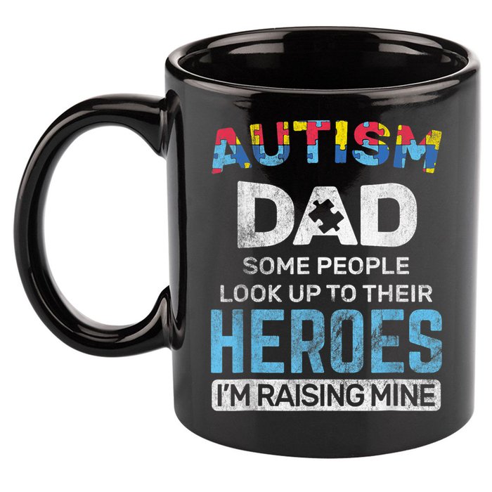 Autism Dad Autism Awareness Autistic Spectrum ASD 11oz C Handle Ceramic Mug