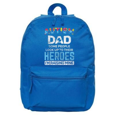 Autism Dad Autism Awareness Autistic Spectrum ASD 16 in Basic Backpack