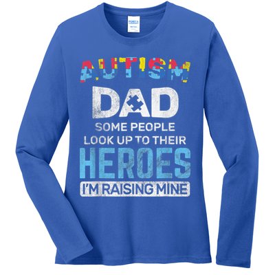 Autism Dad Autism Awareness Autistic Spectrum ASD Ladies Long Sleeve Shirt