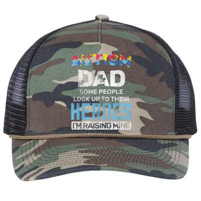 Autism Dad Autism Awareness Autistic Spectrum ASD Retro Rope Trucker Hat Cap