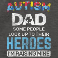 Autism Dad Autism Awareness Autistic Spectrum ASD Vector Backpack