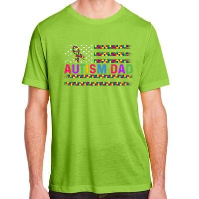 Autism Dad Autistic Child Father's Day Slogan Adult ChromaSoft Performance T-Shirt