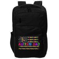 Autism Dad Autistic Child Father's Day Slogan Impact Tech Backpack