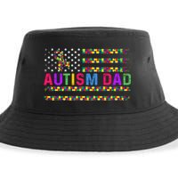 Autism Dad Autistic Child Father's Day Slogan Sustainable Bucket Hat