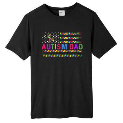 Autism Dad Autistic Child Father's Day Slogan Tall Fusion ChromaSoft Performance T-Shirt