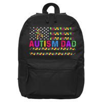 Autism Dad Autistic Child Father's Day Slogan 16 in Basic Backpack