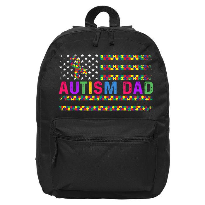 Autism Dad Autistic Child Father's Day Slogan 16 in Basic Backpack
