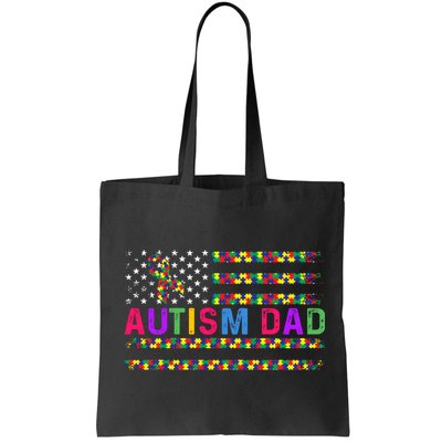 Autism Dad Autistic Child Father's Day Slogan Bag